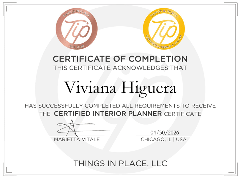CERTIFIED INTERIOR PLANNER