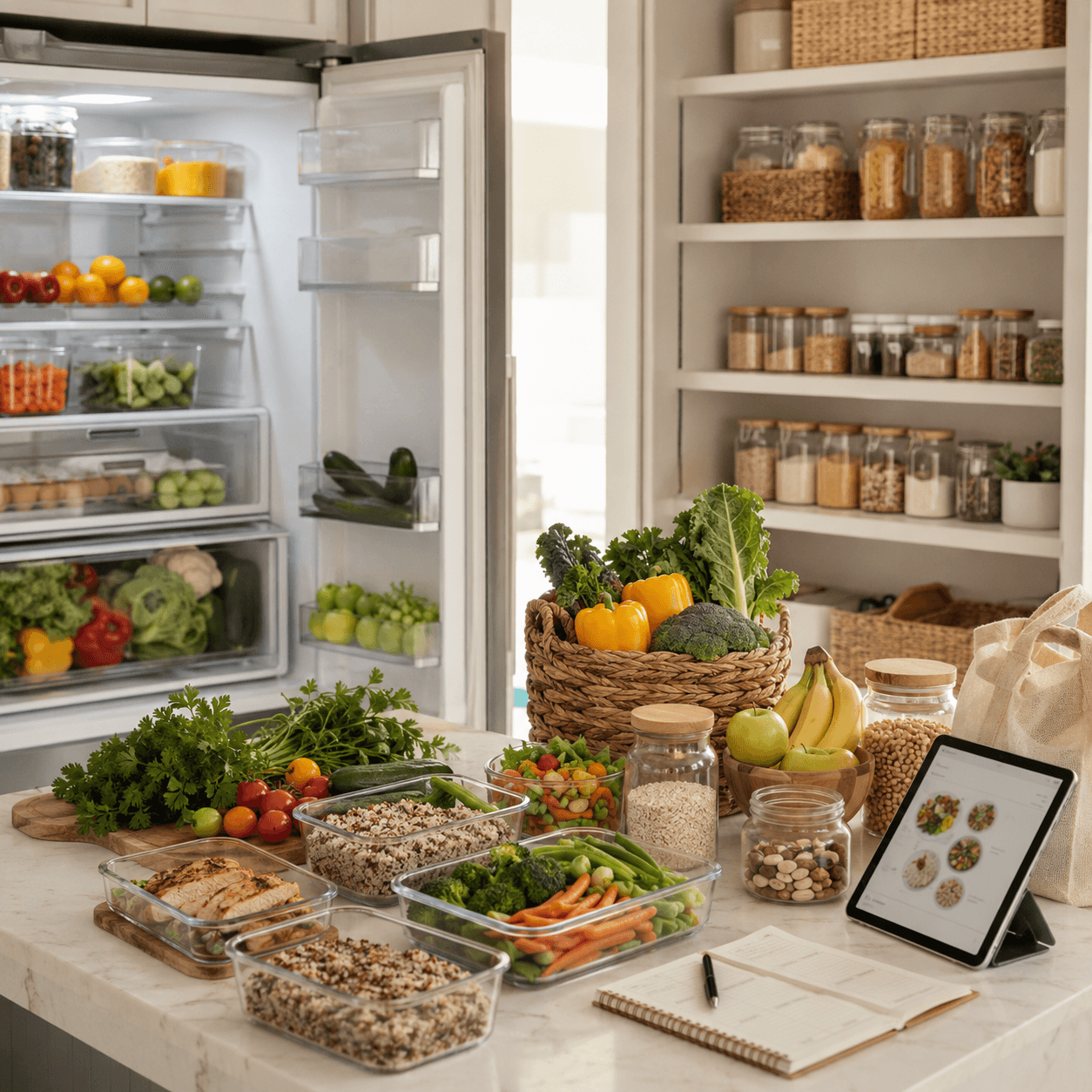 Compra y organizacion de super y despensa segun tu plan alimenticio